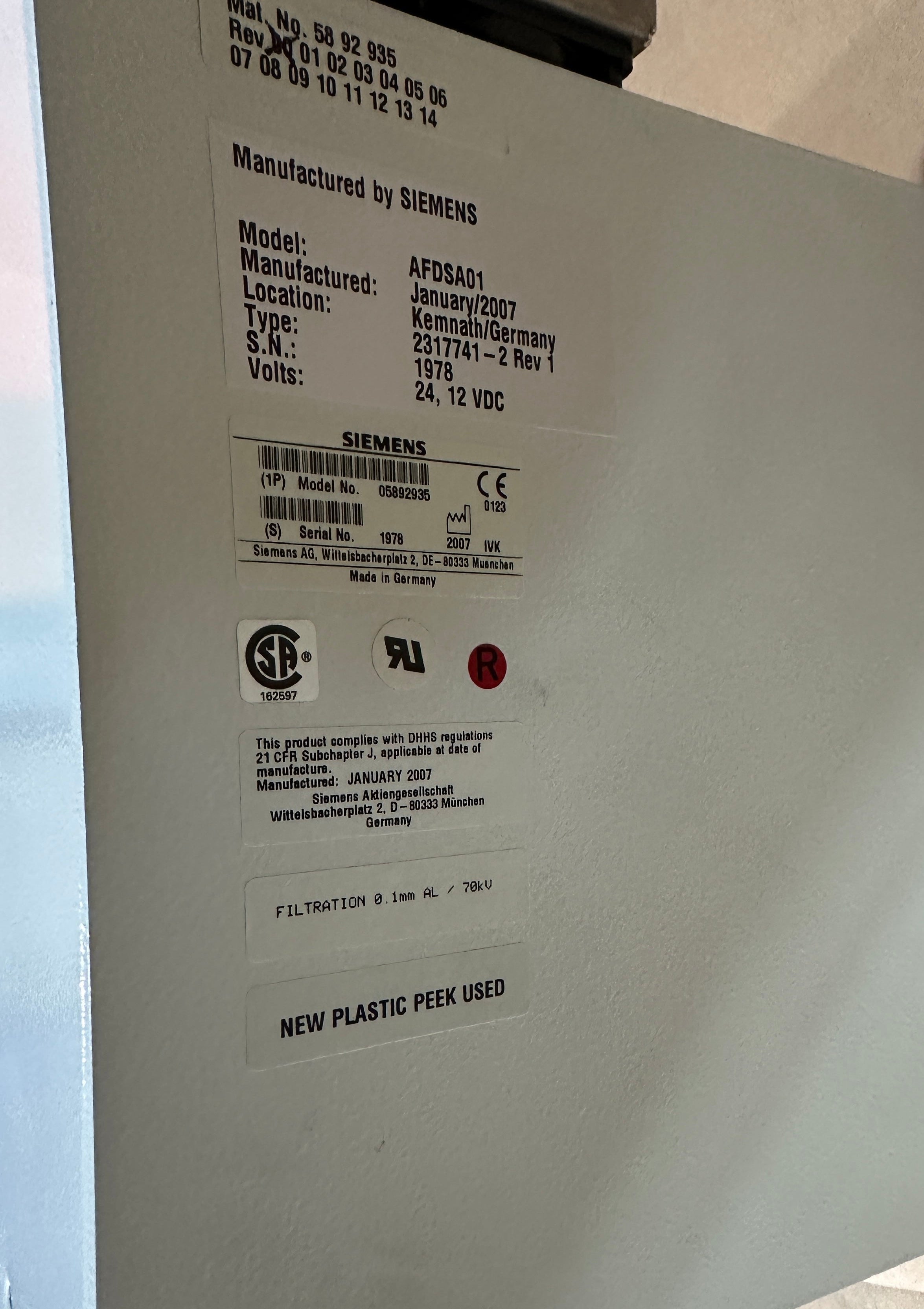 GE 05892935 AFDSA01 - Innova