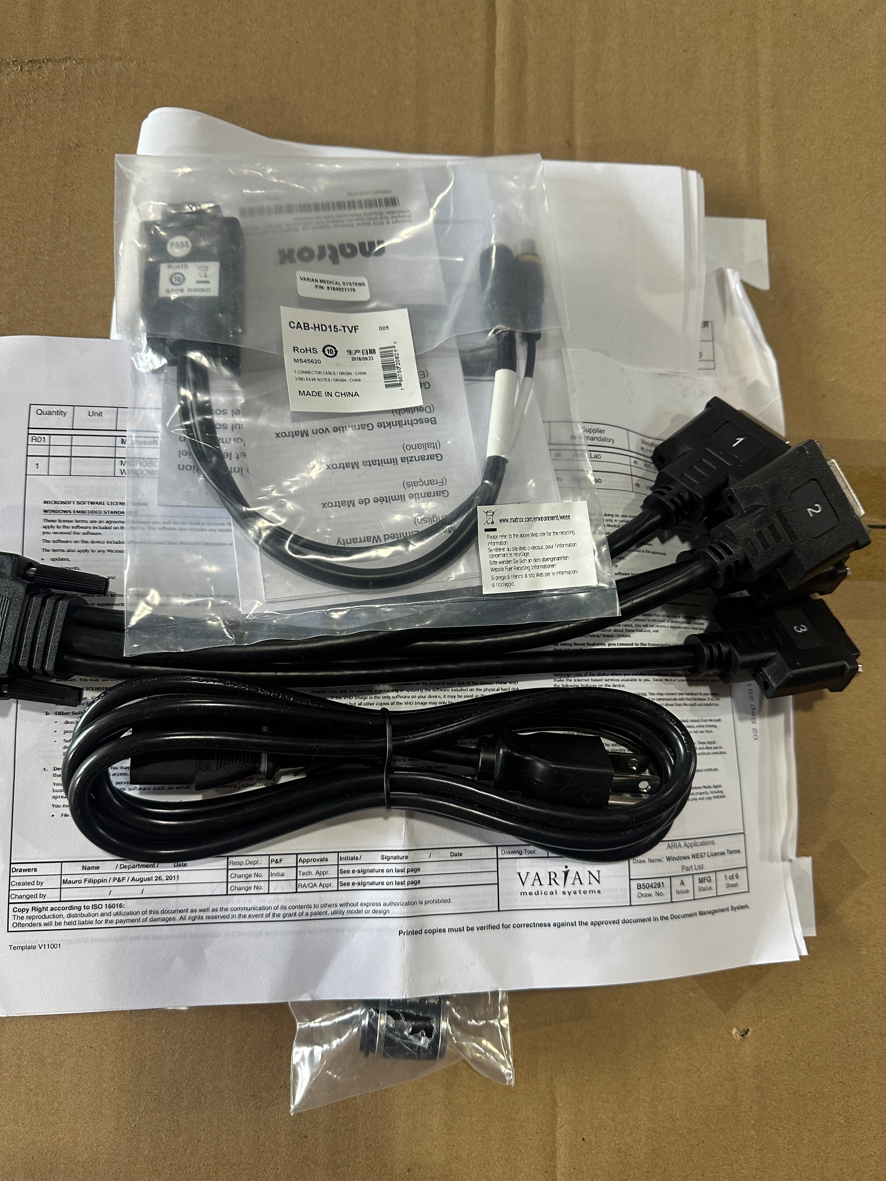 8184021170 Varian medical systems