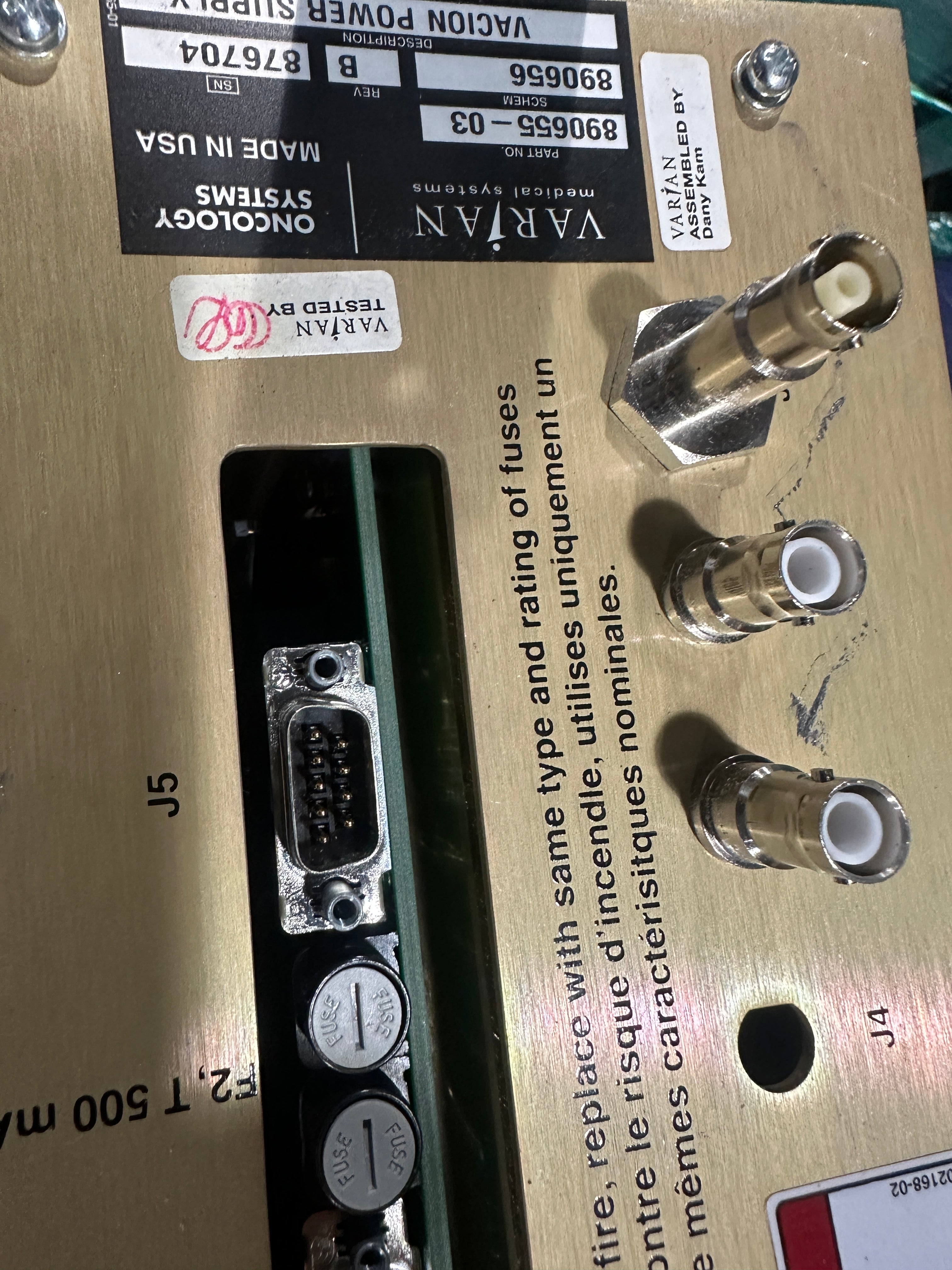 890655 Varian VacIon Power Supply