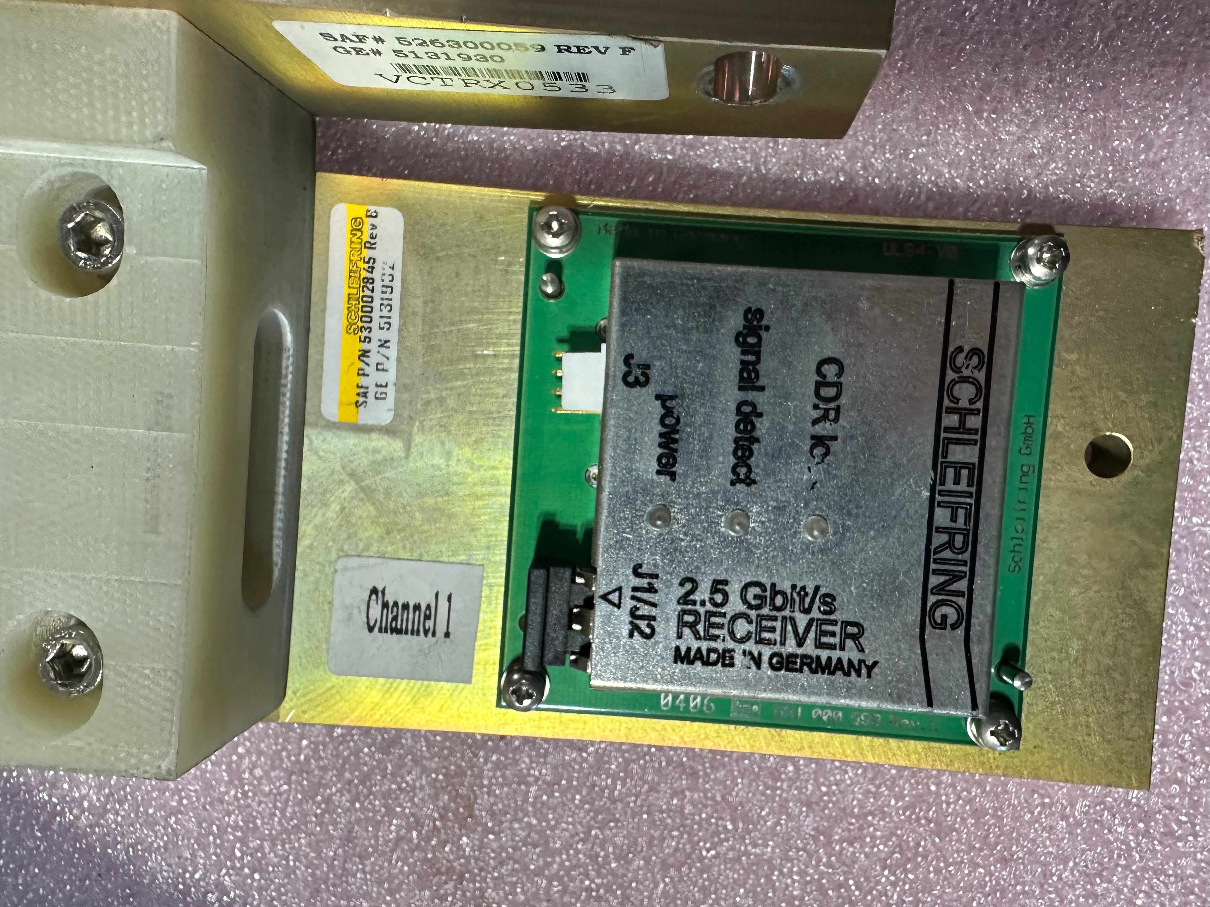 GE 5131930 VCT Receiver Antenna and bracket Schleifring