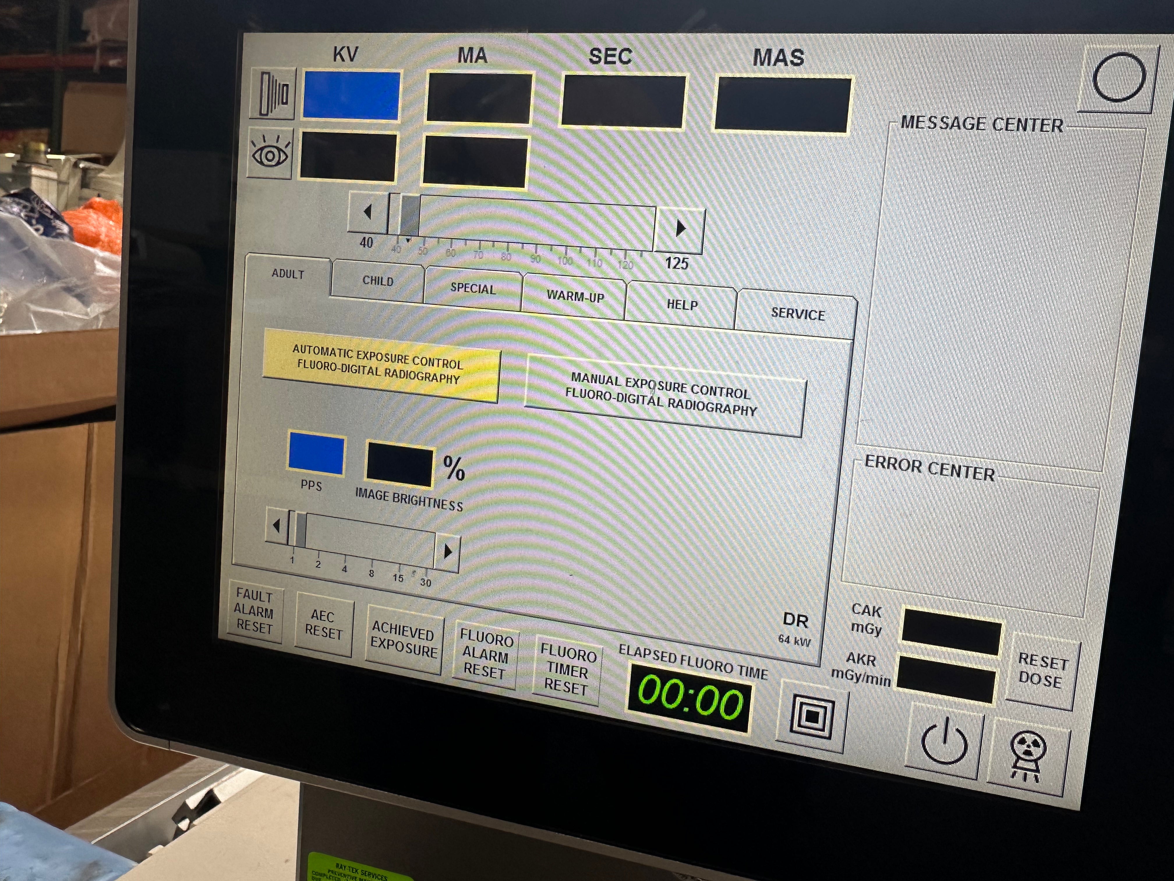 SEDECAL Rad Room Parts P/N CTSC (Touch screen console)