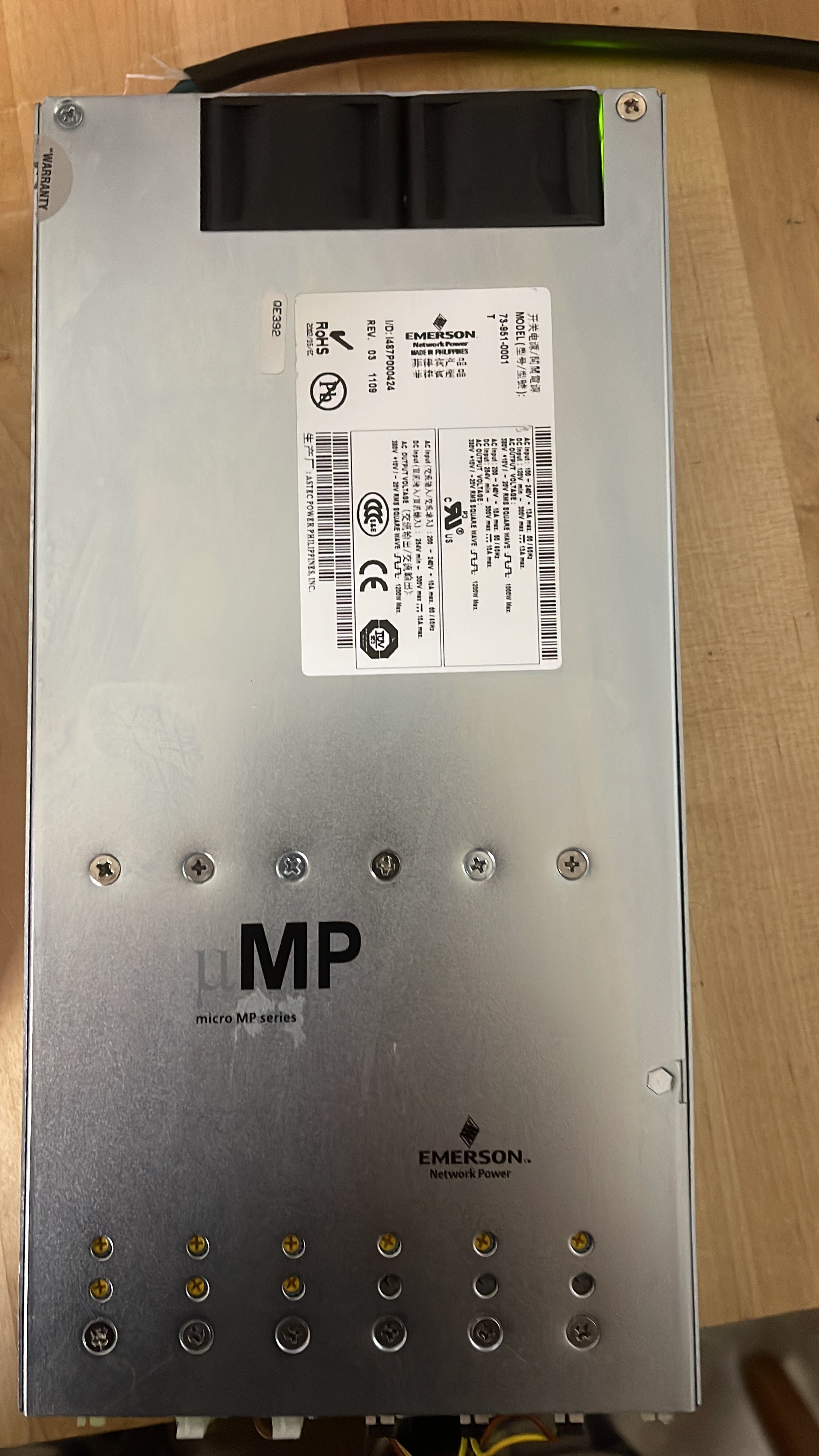 Astec MicroMP uMP V1 48v 15A -v2 24v 14.0A - v3 12v Medical Grade Power Supply