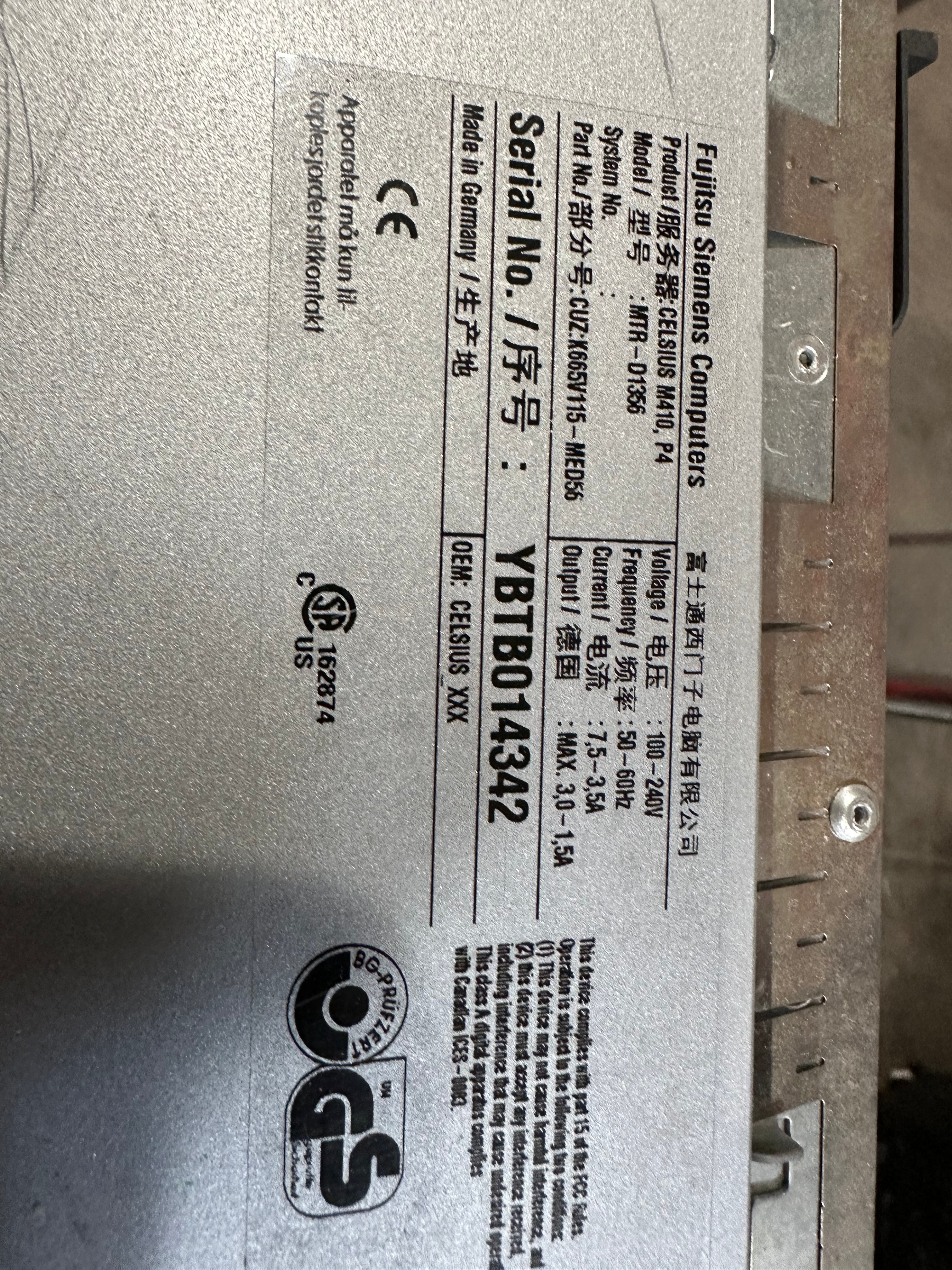 SIEMENS AXIOM Sensis Lite Parts P/N 6648419