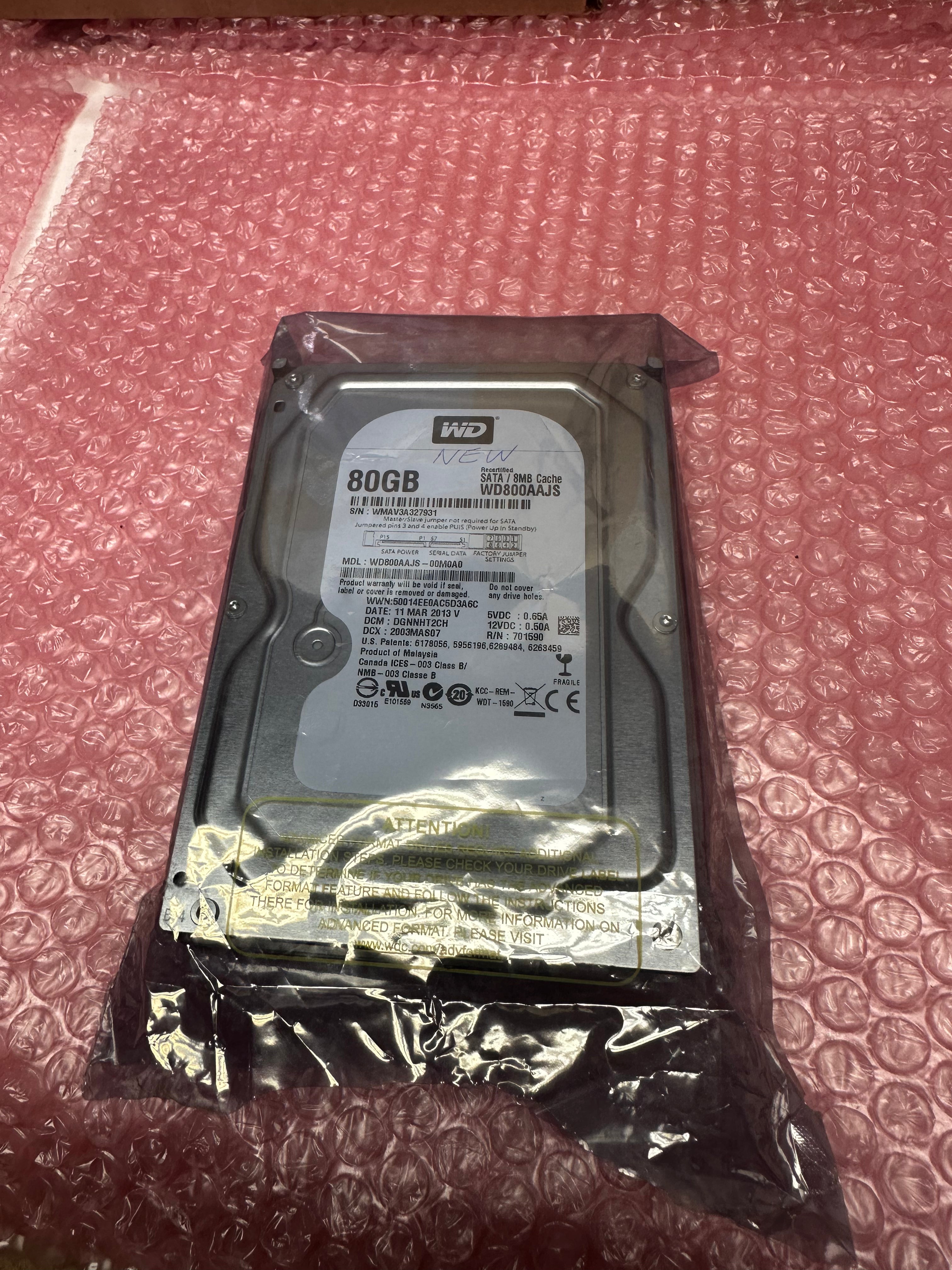 PHILIPS BRILLIANCE CT Scanner Parts P/N WD800AAJS WD 80G HDD