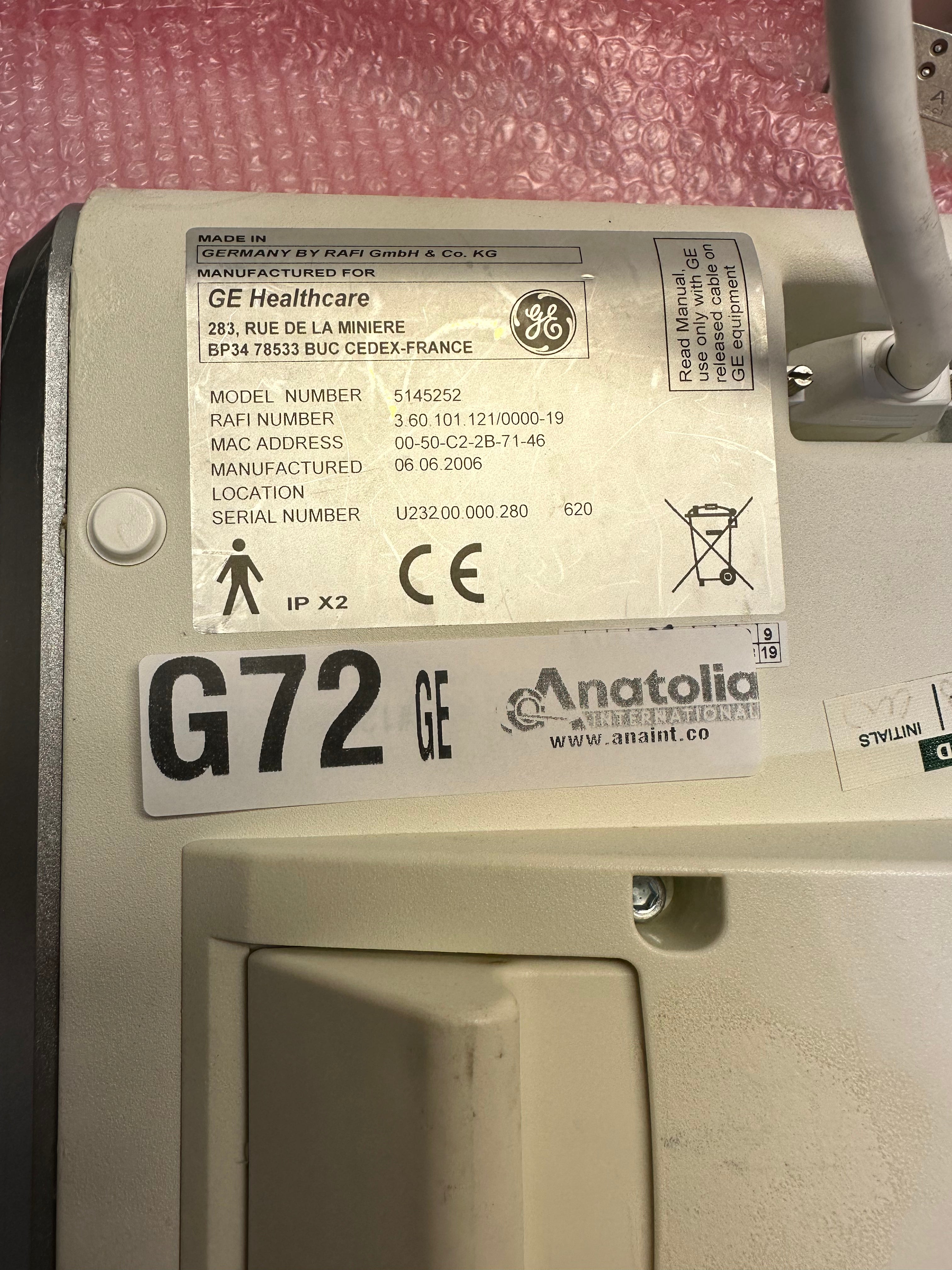 GE 2100 3100 4100 Cath Angio Lab Parts P/N 5145252