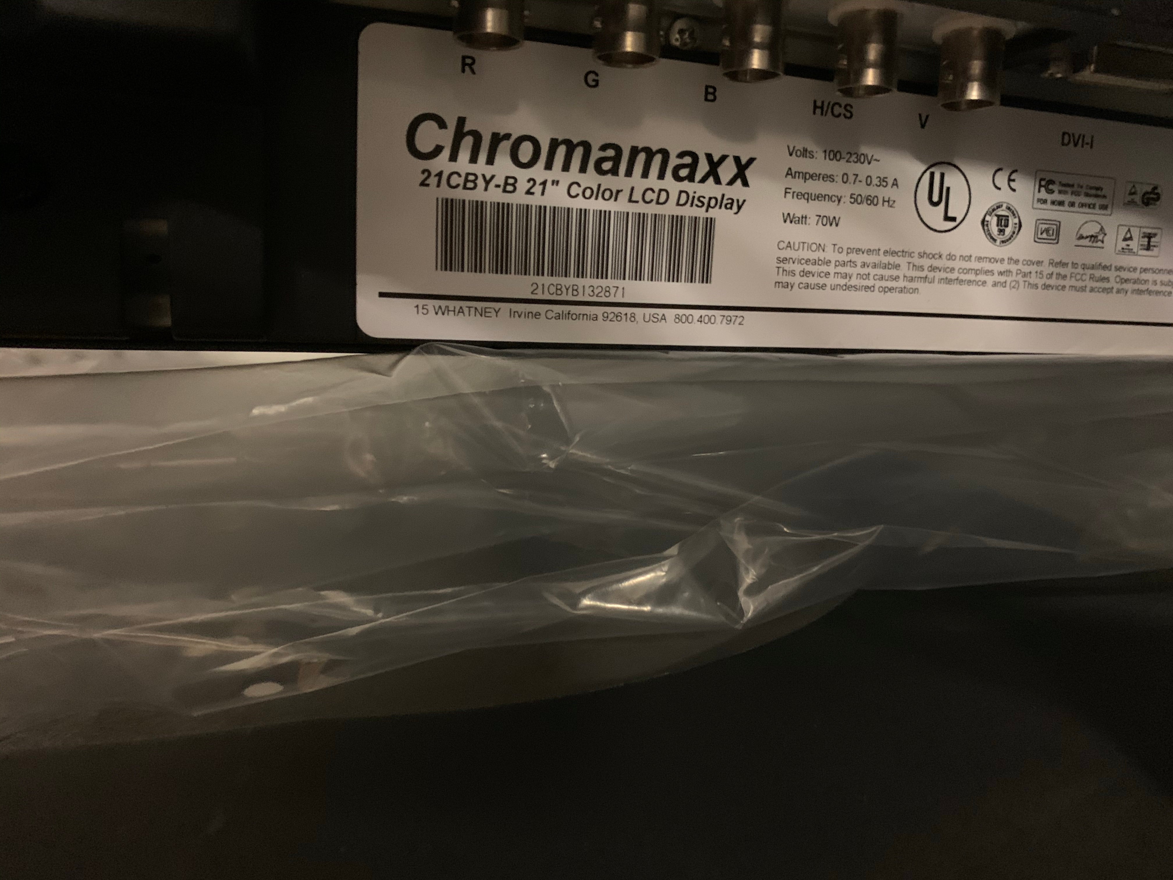 Chromamaxx 21CBY-B 132871 Color LCD Display 21" 1024 x 768, 500:1