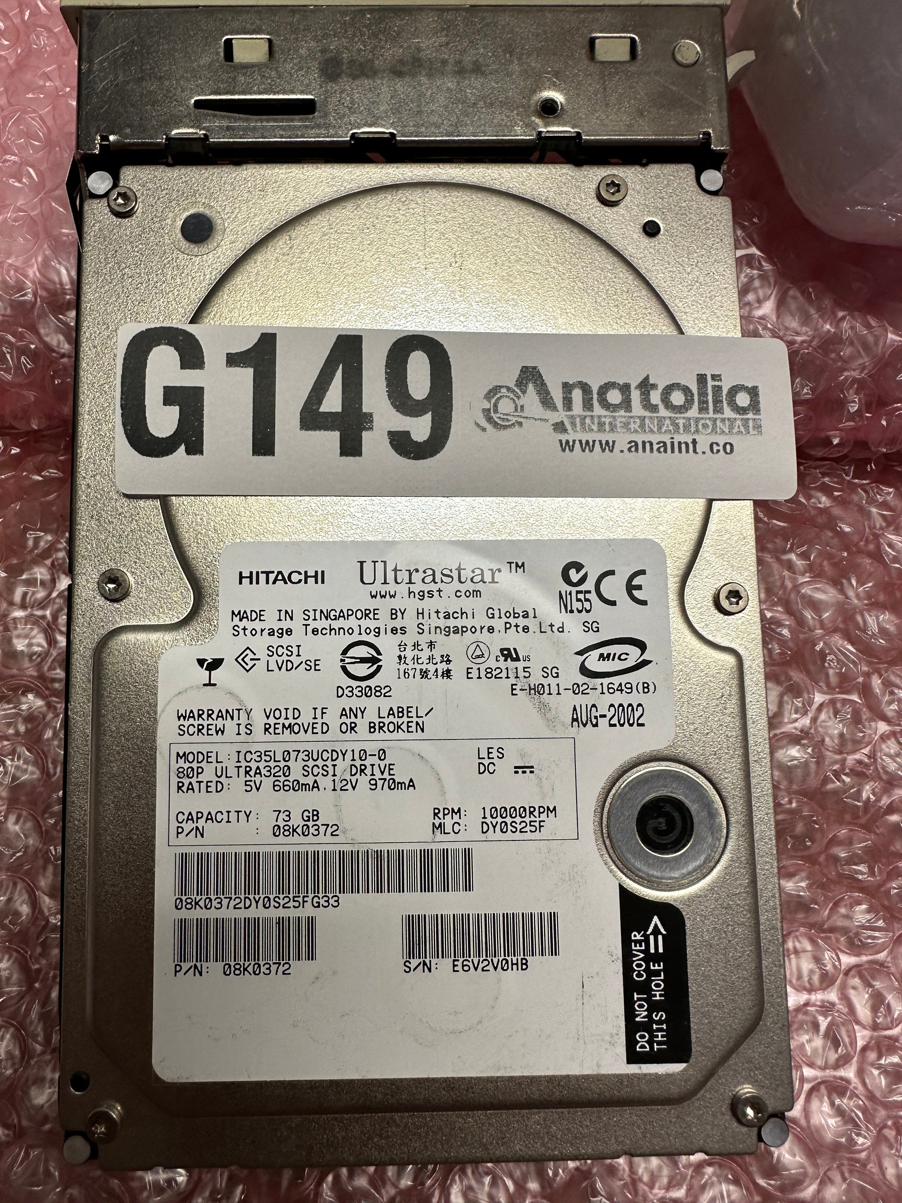 PHILIPS FD10 Cath Lab Parts HITACHI SCSI ULTRASTAR HDD