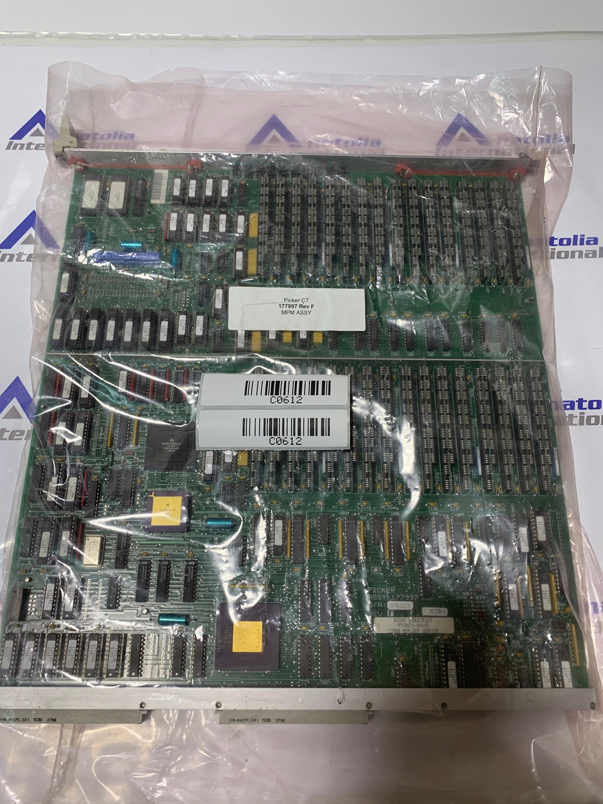 MPM ASSY For OtherPicker CT P/N:177997 Rev F. Pulled from functioning Equipment, contact for more info.