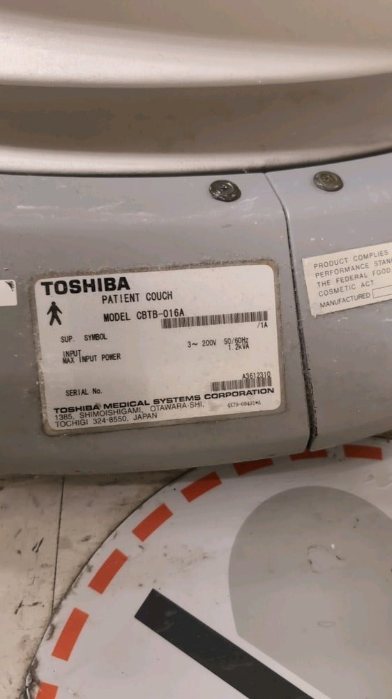 Toshiba Aquilion 16 Slice CT Scanner