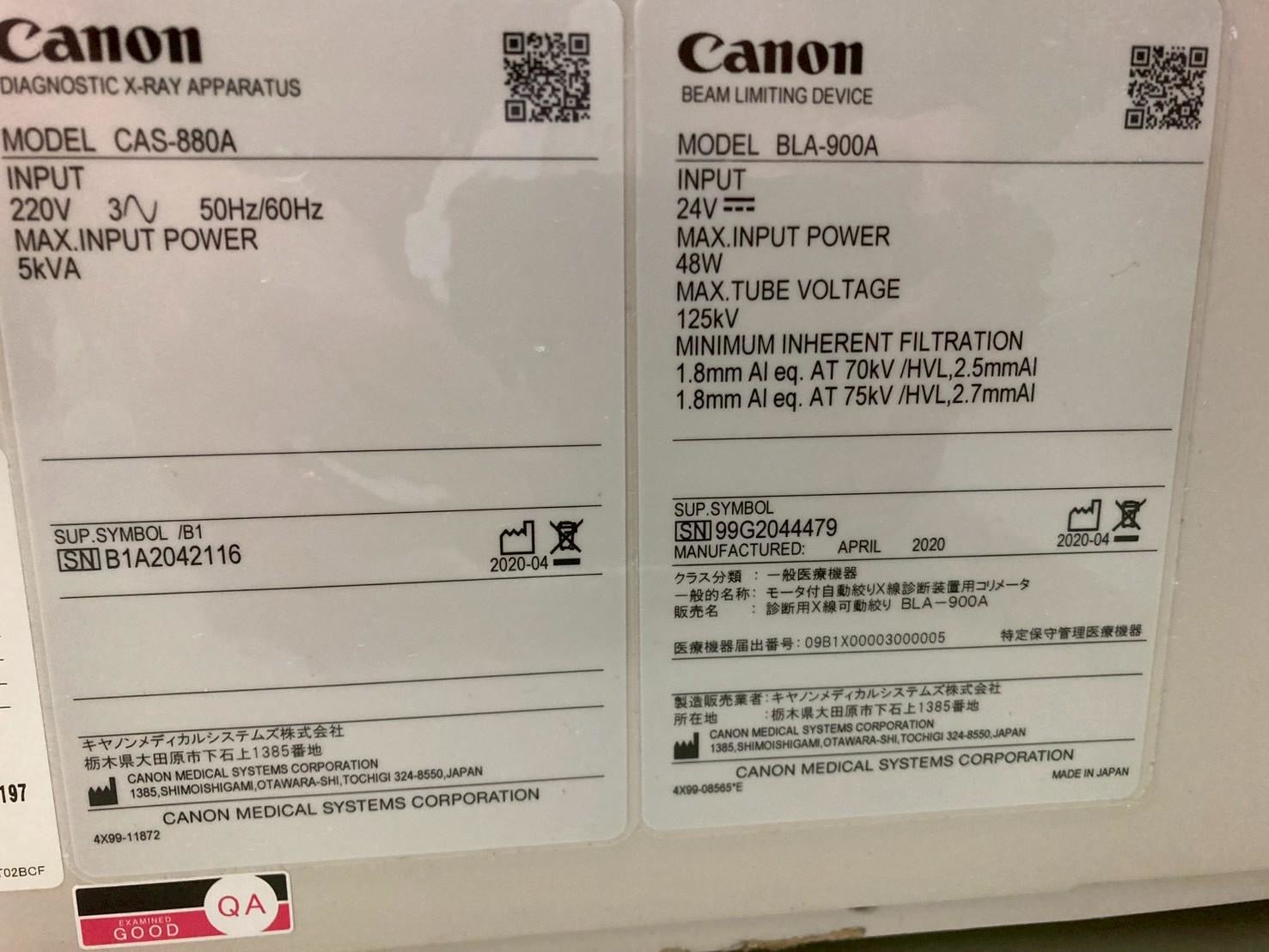 Canon Alphenix Cath Angio Lab