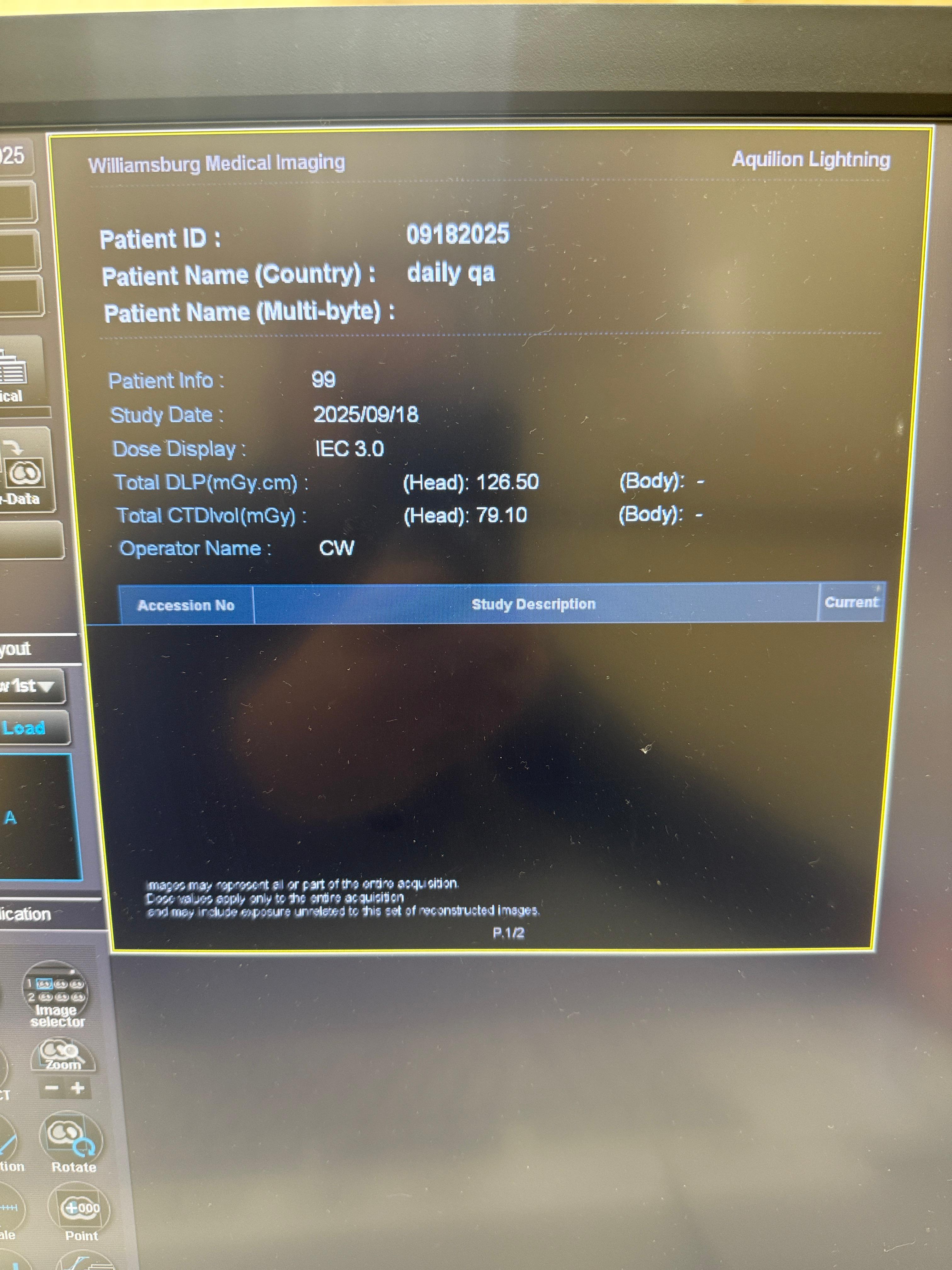 Toshiba Aquilion Lightning 16 slice CT Scanner