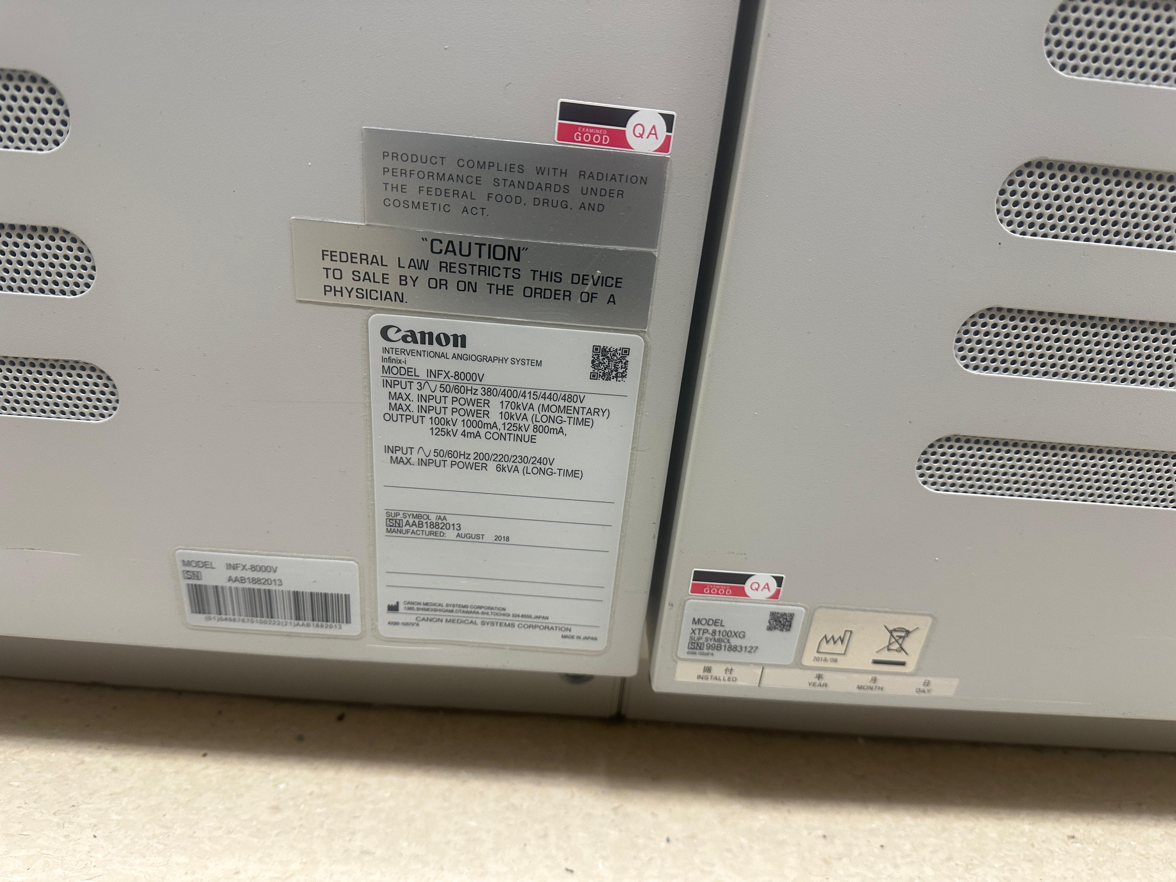Canon Infinix I Angiography Suite