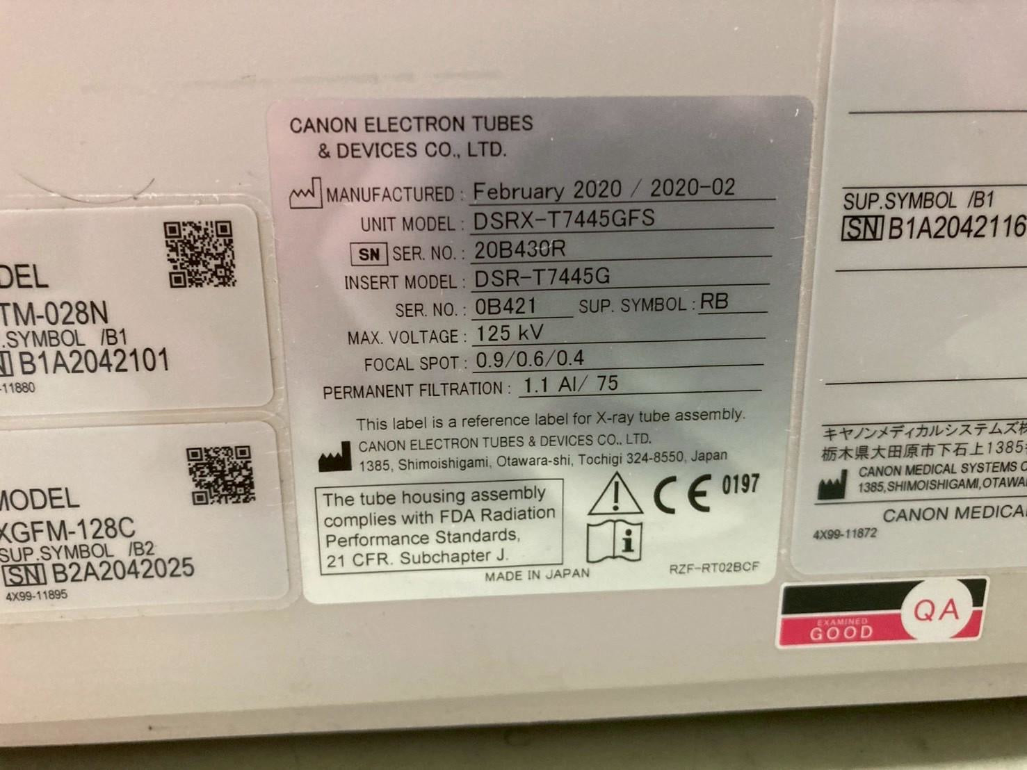 Canon Alphenix Cath Angio Lab