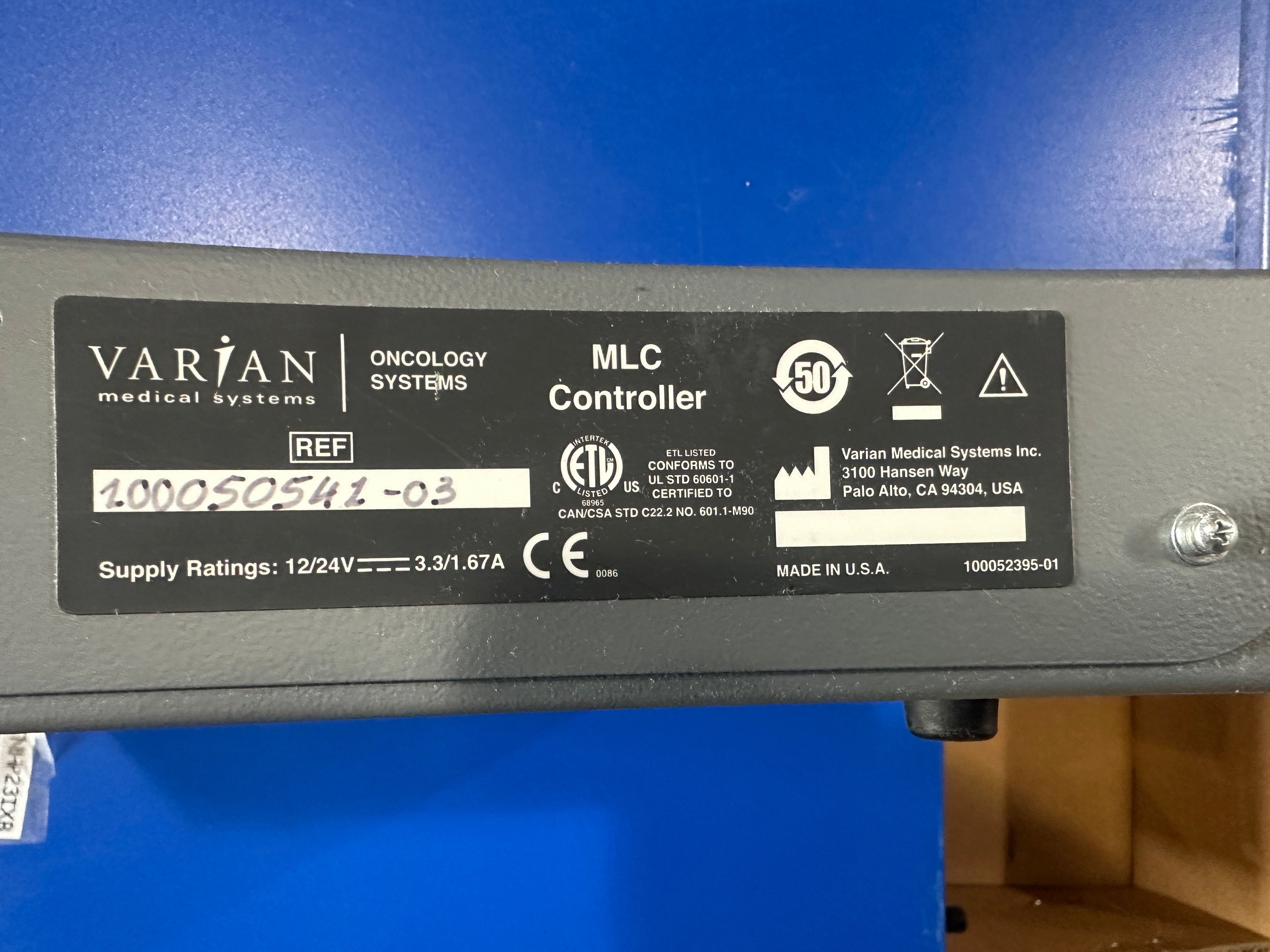 Varian Assy,MLC CONTROLLER PN 100050541-03