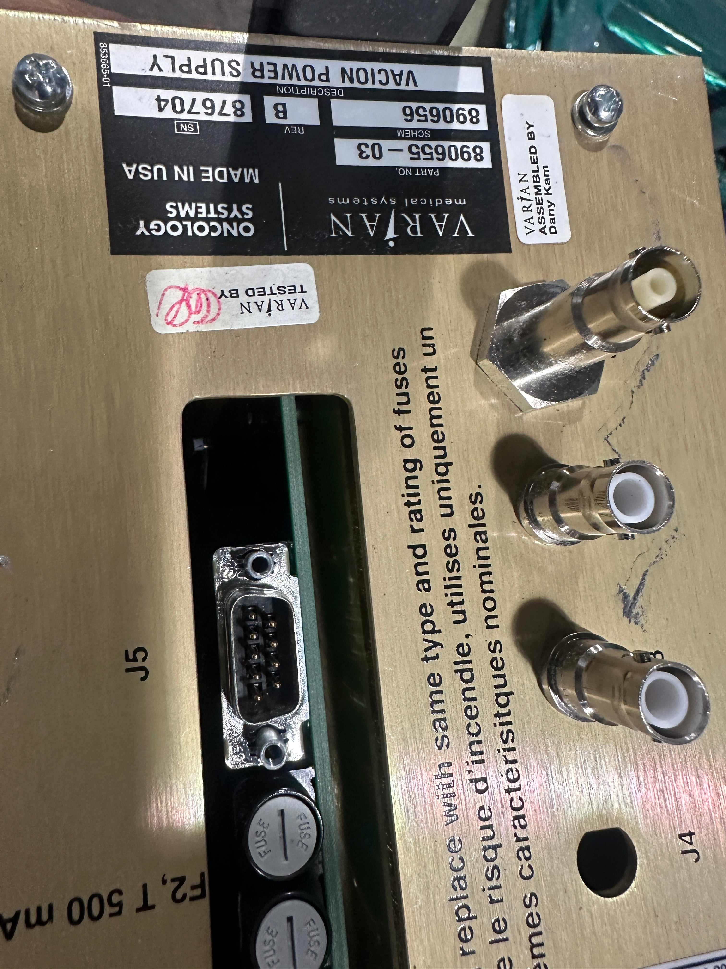 890655 Varian VacIon Power Supply