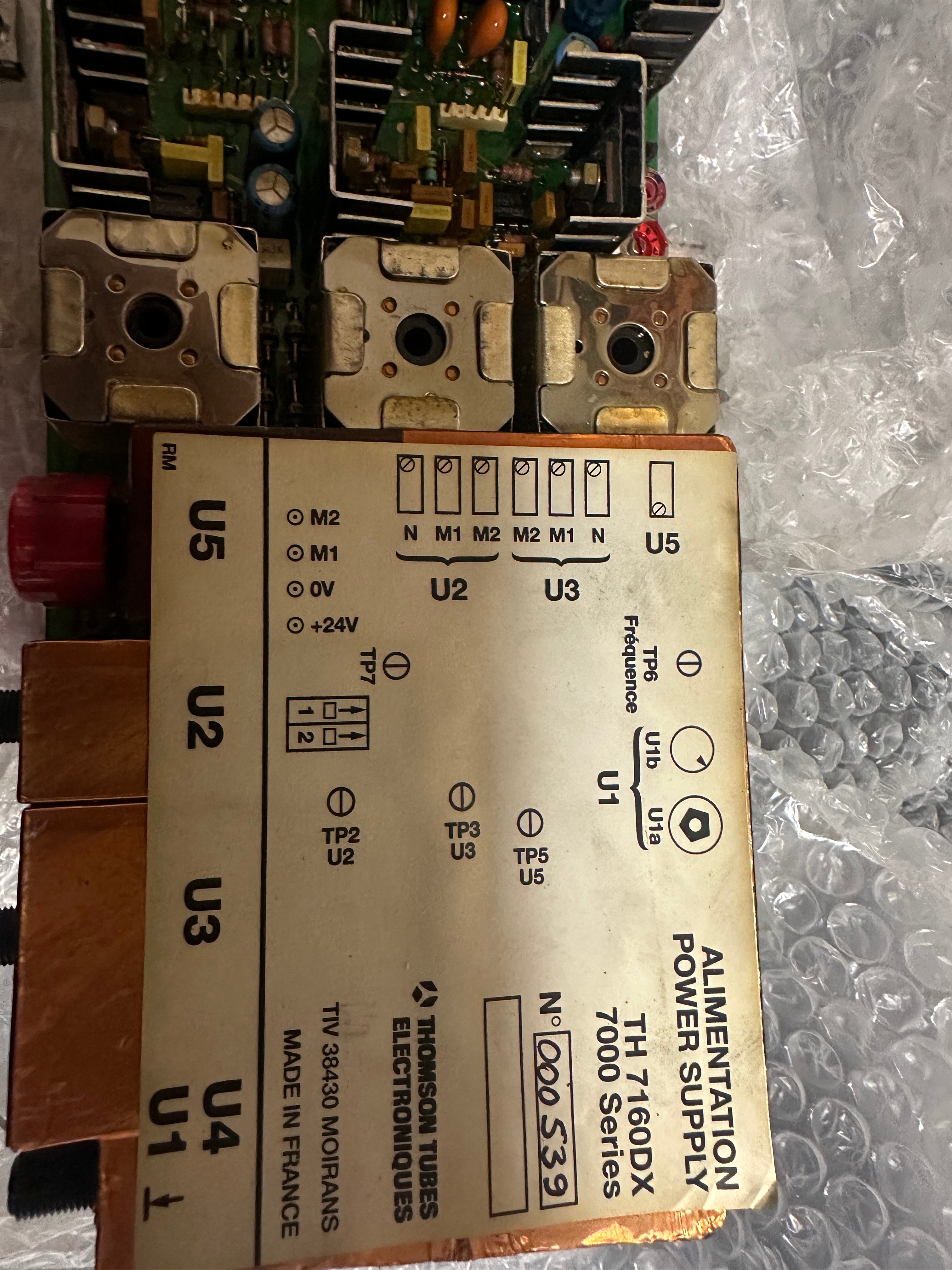 GETHOMSON TUBES Power Supply TH7160D