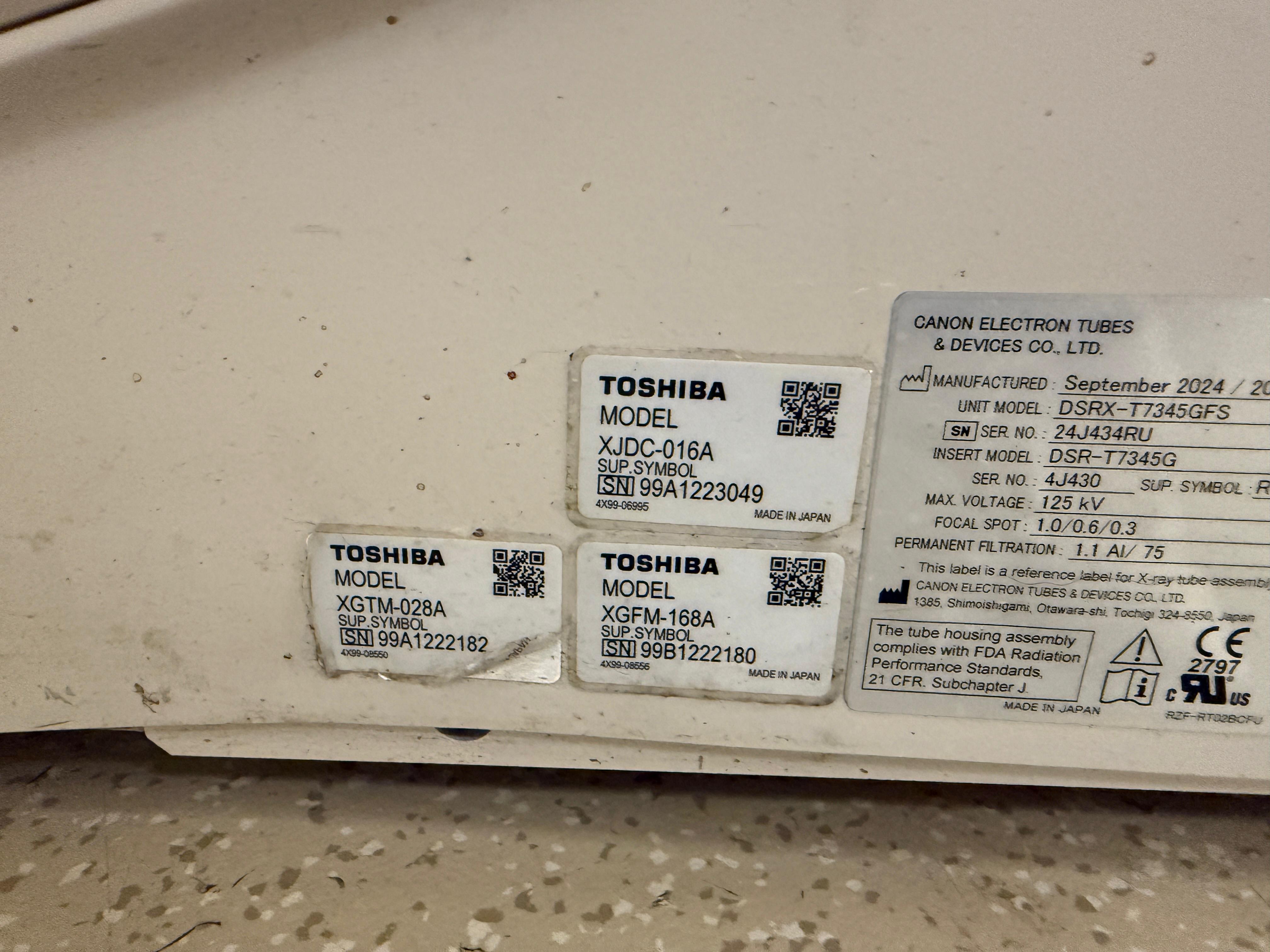 Toshiba Infinix VF-i Angiography Machine