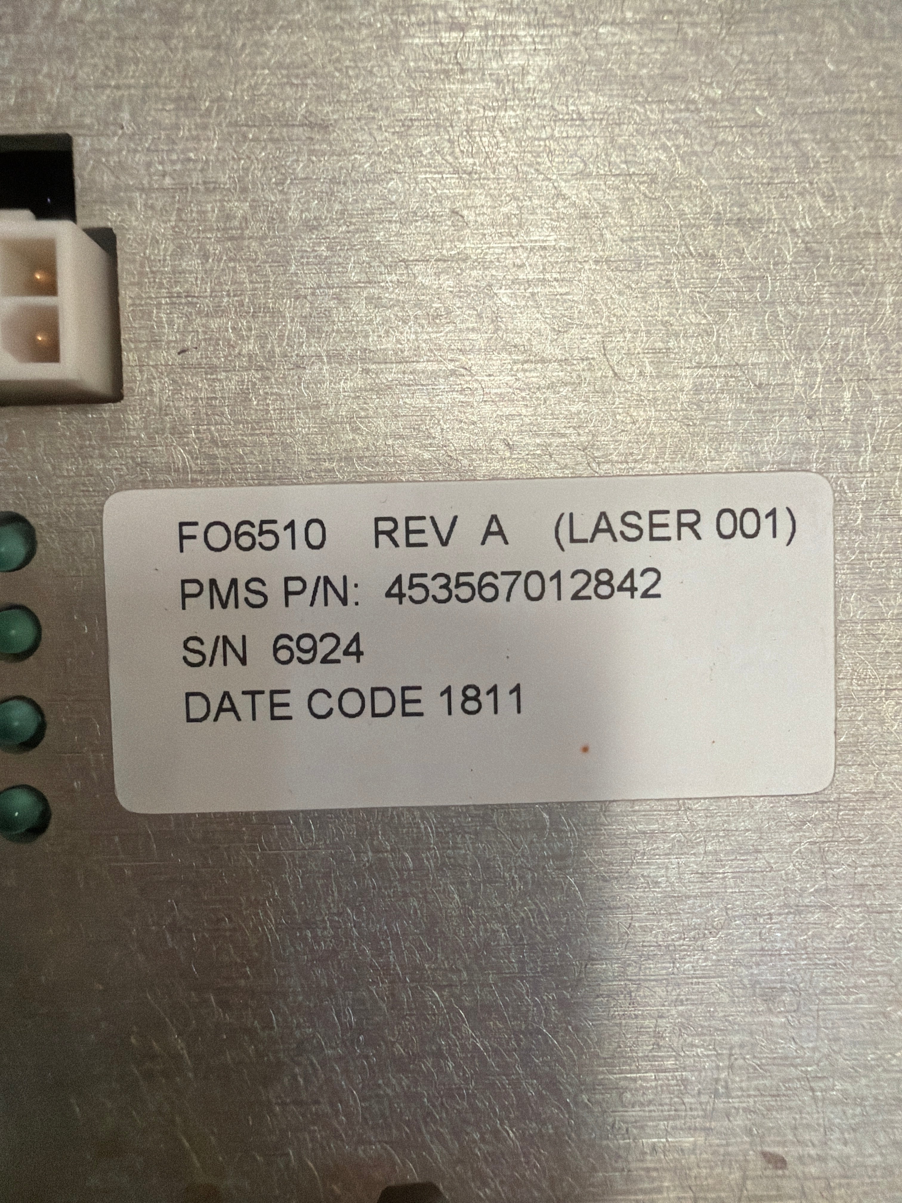 453567012842 Moog Components Group Moog F06510 Laser Motor Electronics Assembly