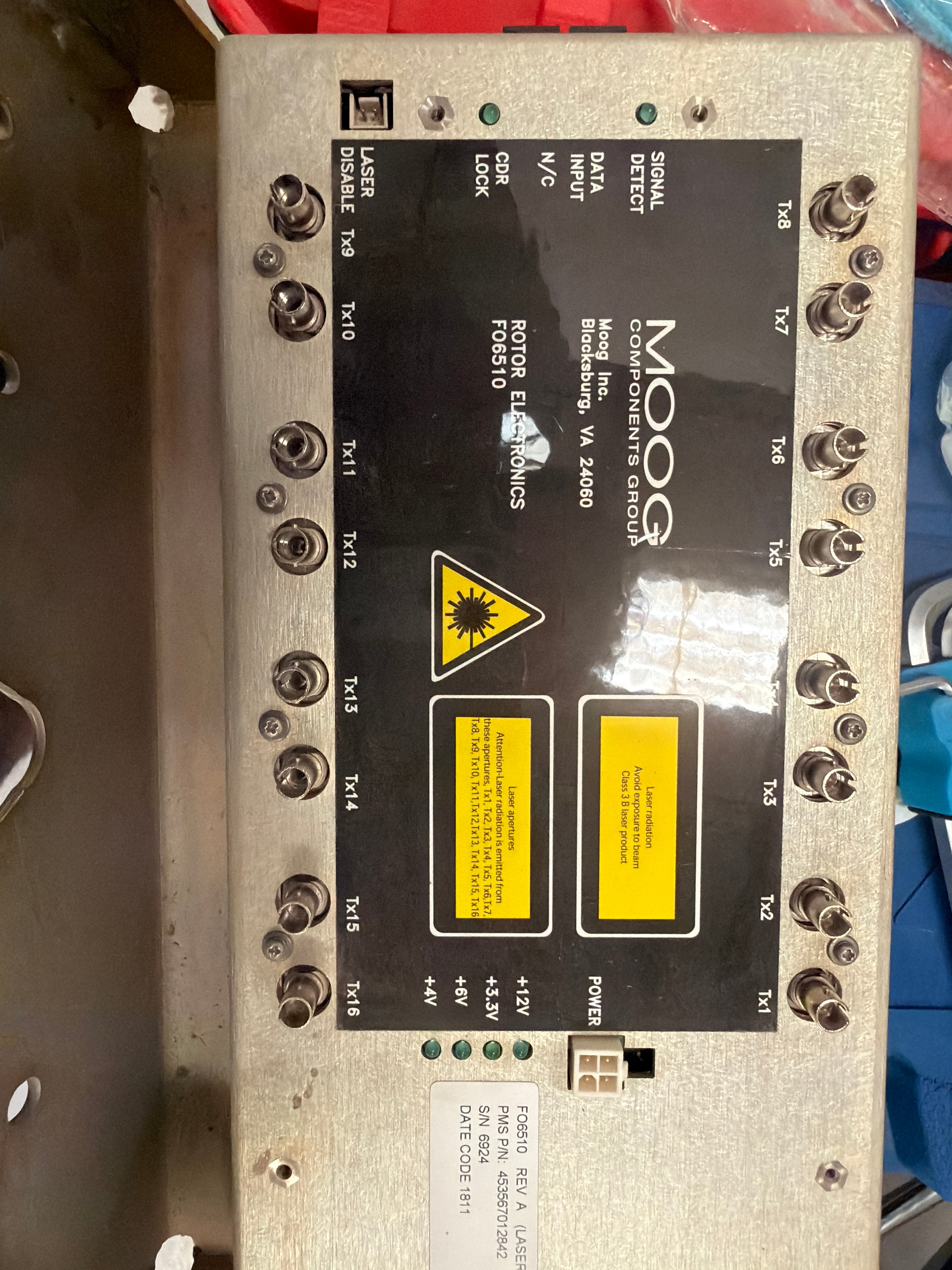 453567012842 Moog Components Group Moog F06510 Laser Motor Electronics Assembly