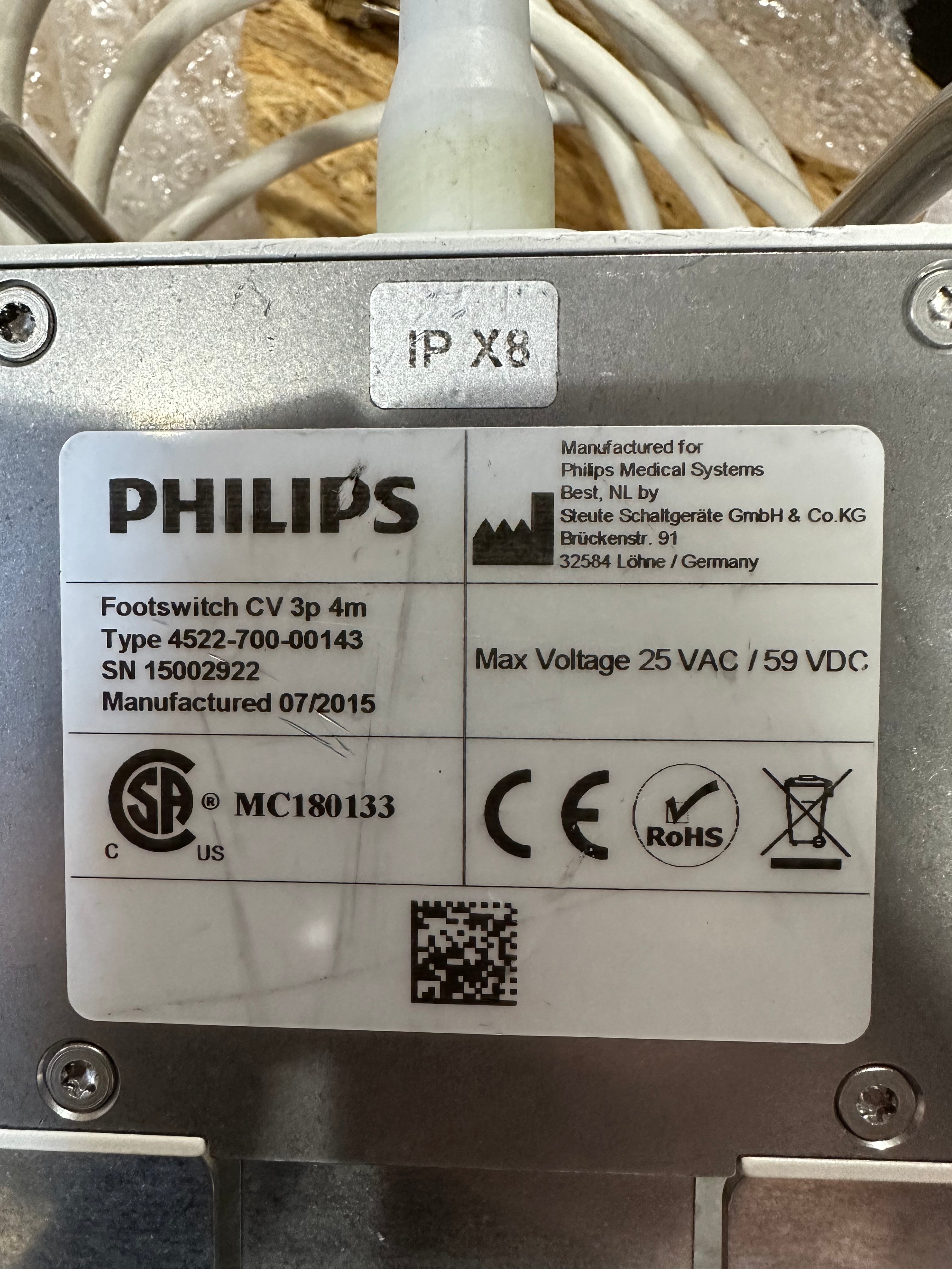 452270000143 footswitch CV 3p 4m