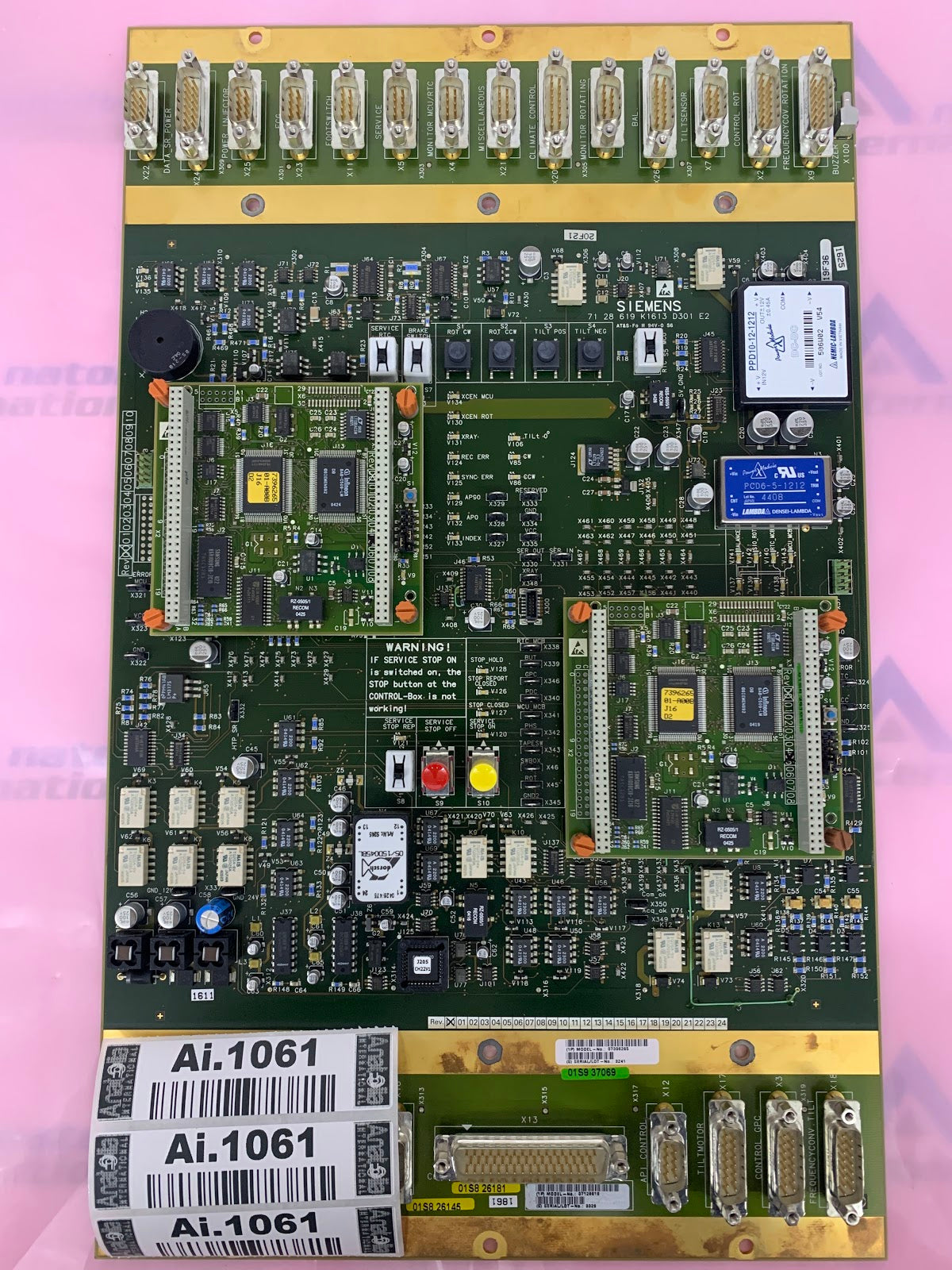 MCU-RTC w/ MCB’s For Siemens Somatom sensation 16 P/N: 07396265, 7128619. Pulled from functioning Equipment, contact for more info.