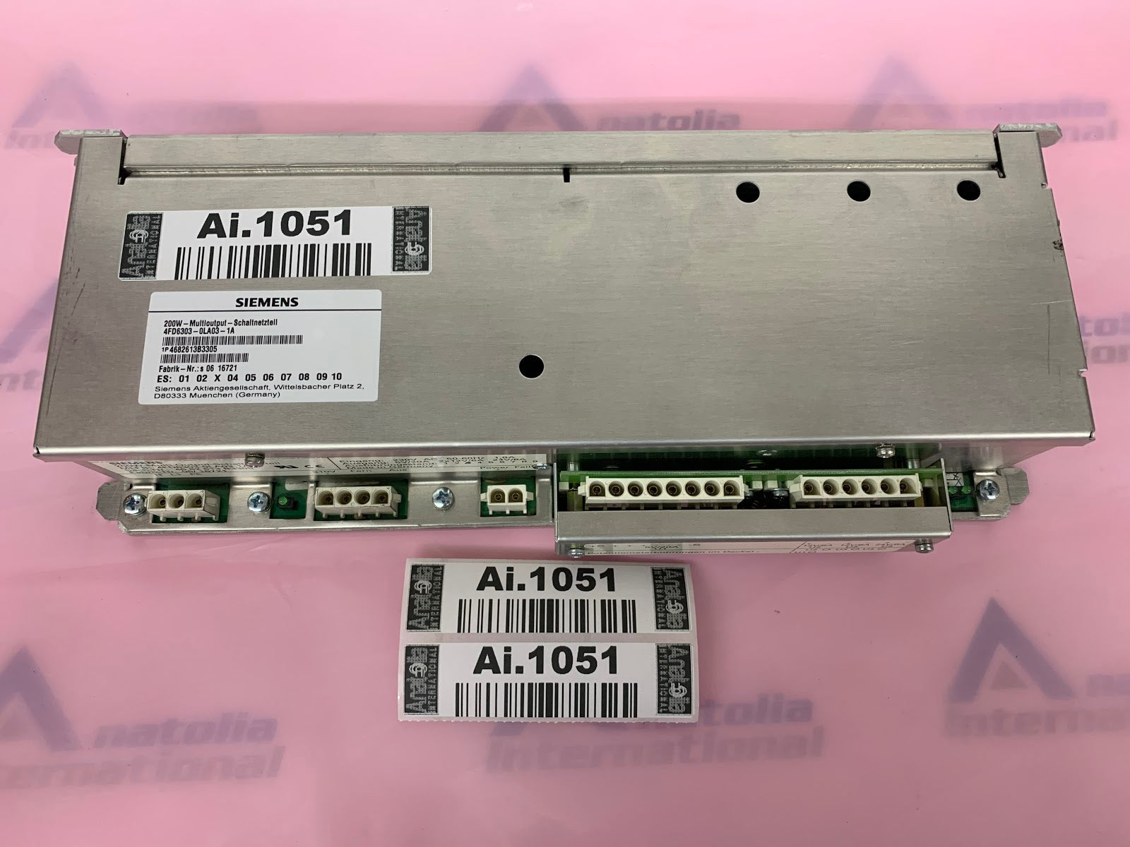 AC-DC Converter For Siemens Somatom Sensation 16 P/N: 4FD6303-0LAO3-1A
4682613. Pulled from functioning Equipment, contact for more info.