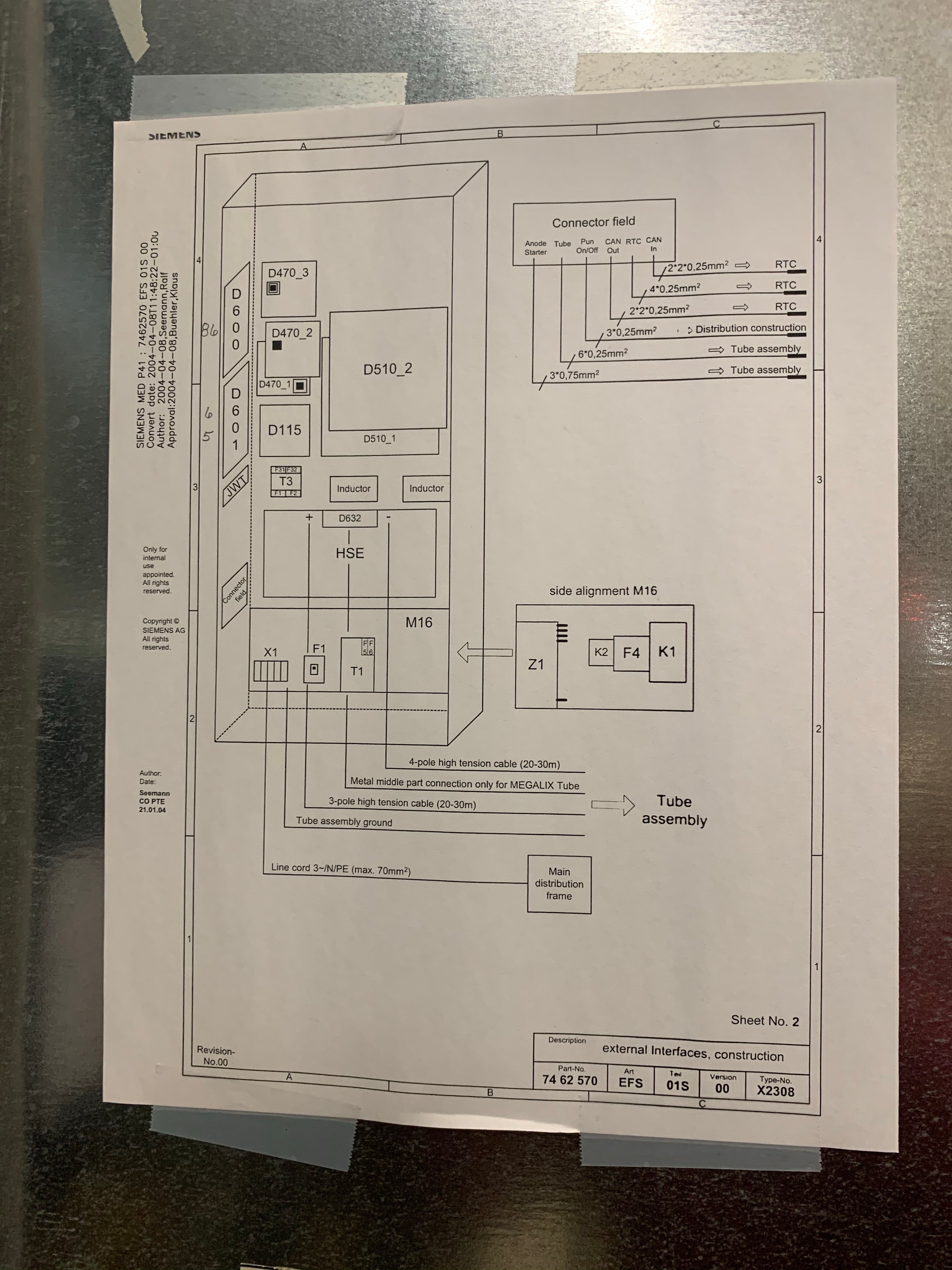 7716447 D115 Starting Device Board for Siemens AXIOM Artis