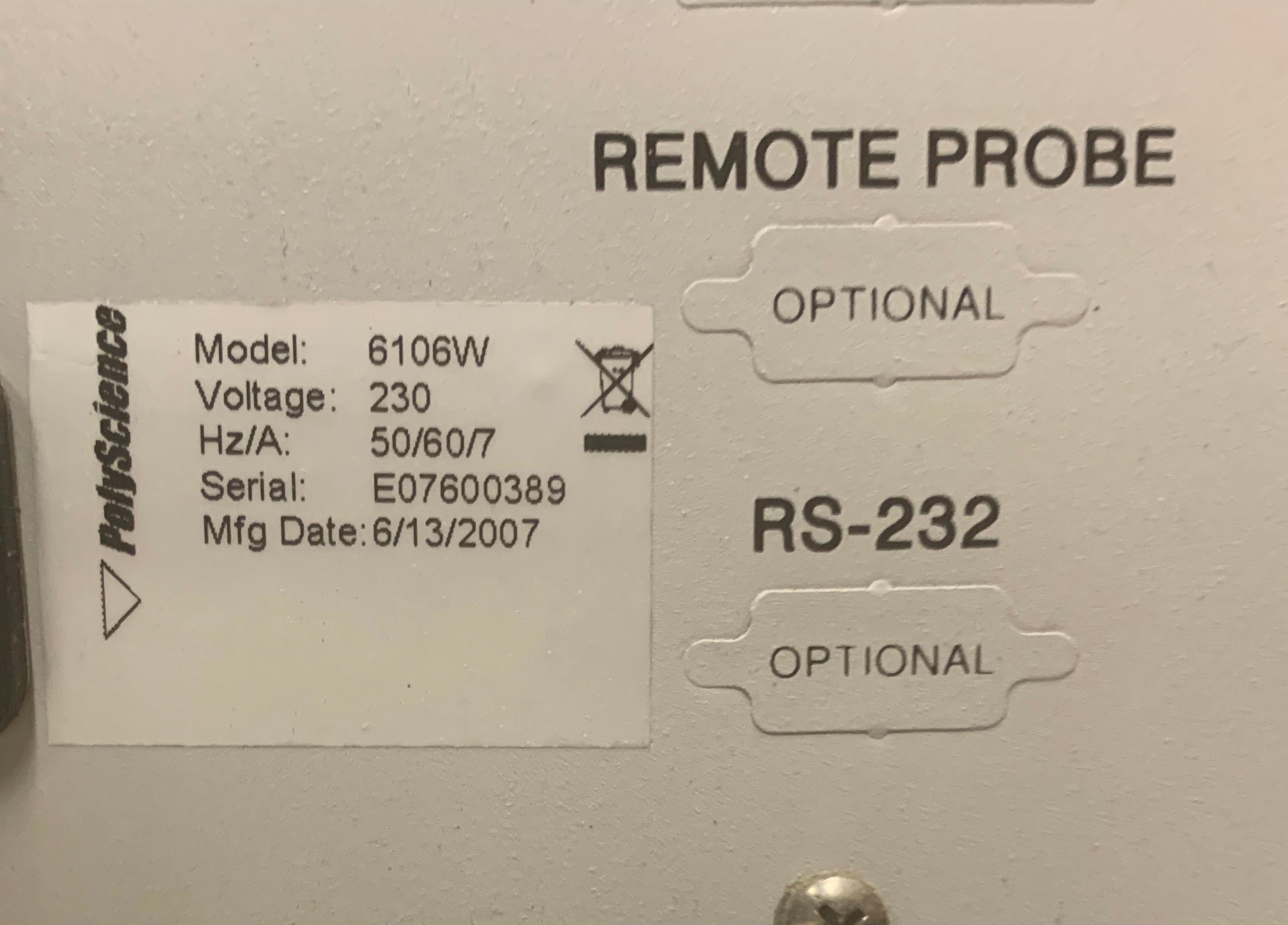 Polyscience 6106w for SIEMENS Biograph 16 PET/CT Parts