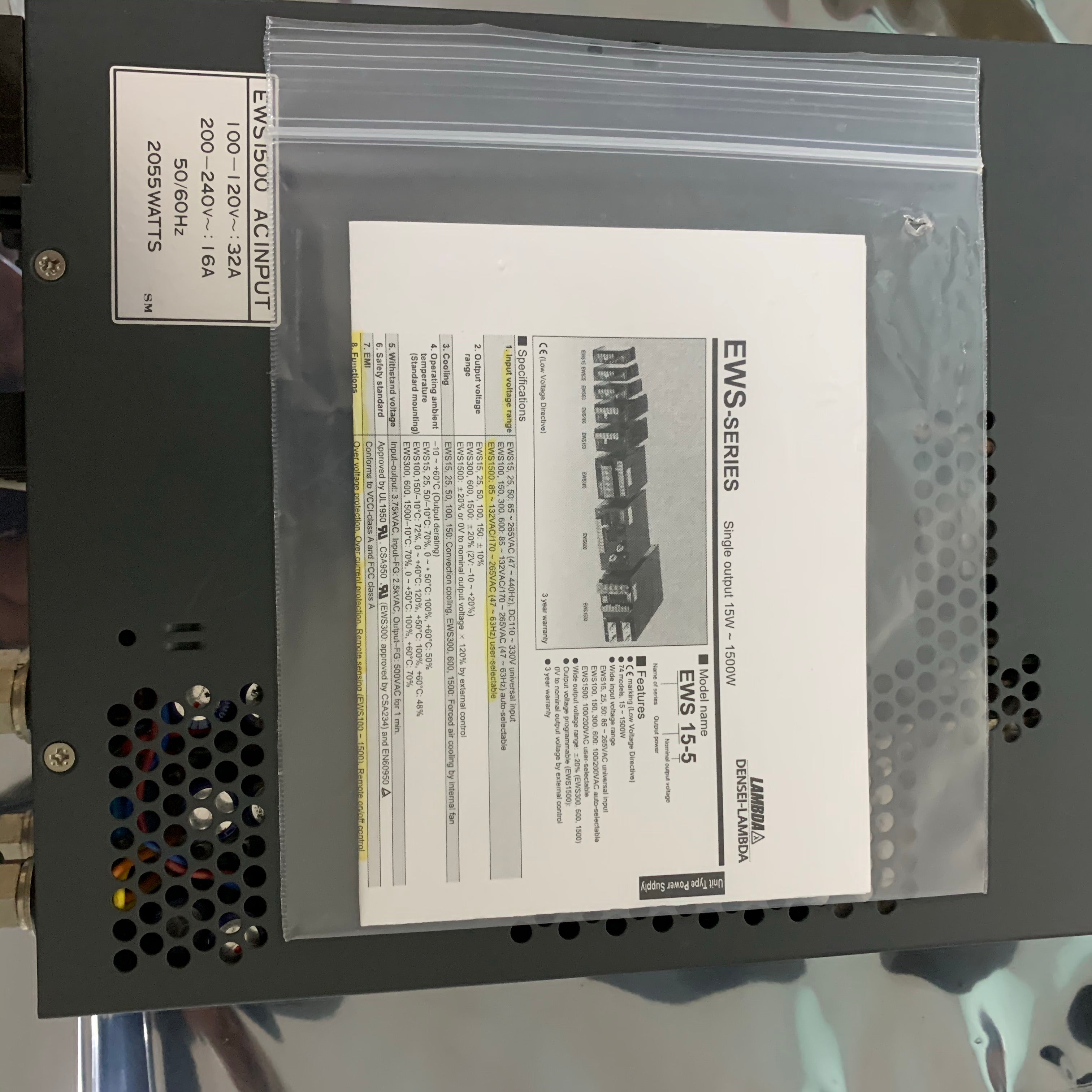 EWS1500-5 DC Power Supply