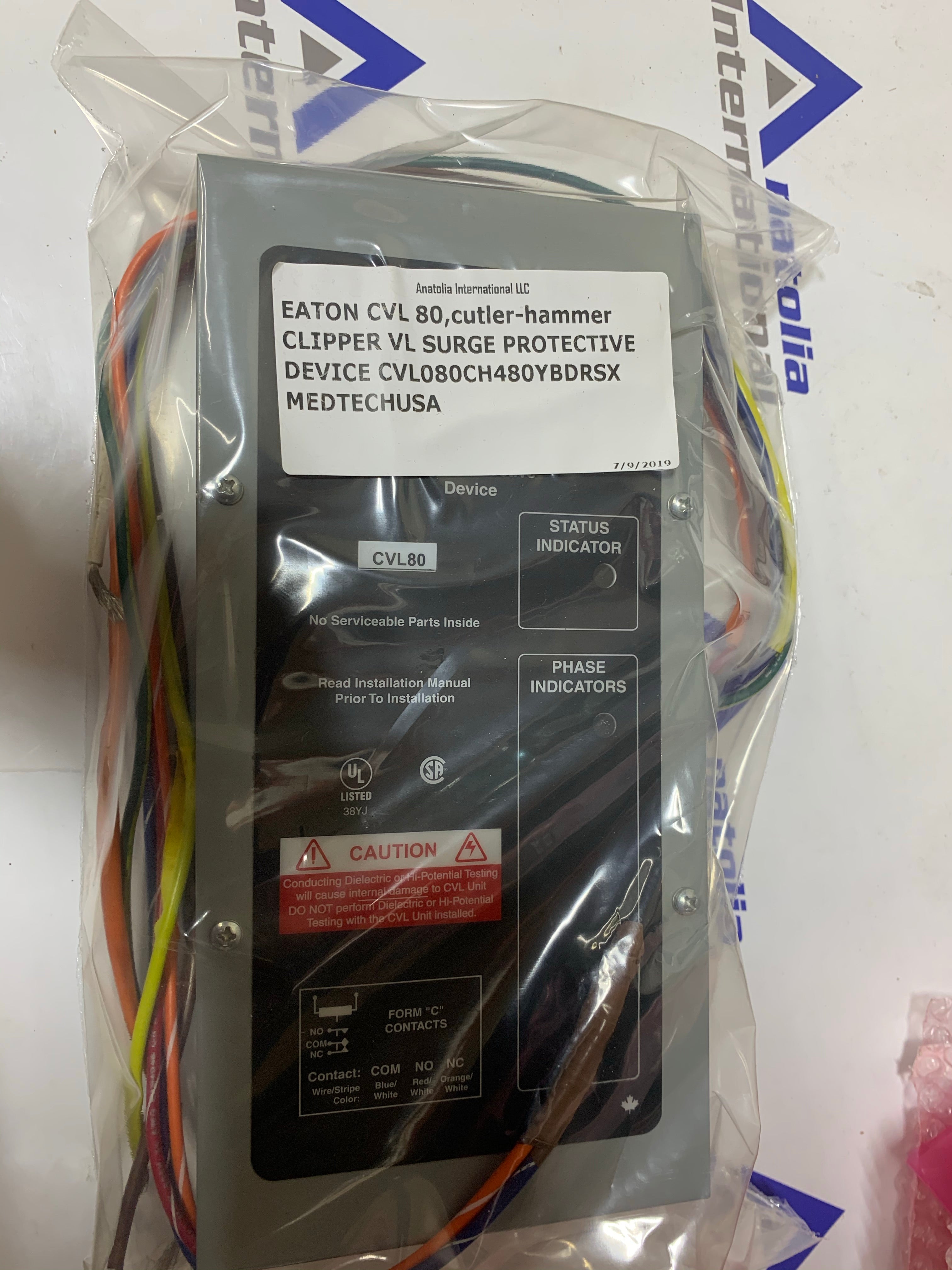 EATON CVL 80,cutler-hammer CLIPPER VL SURGE PROTECTIVE DEVICE