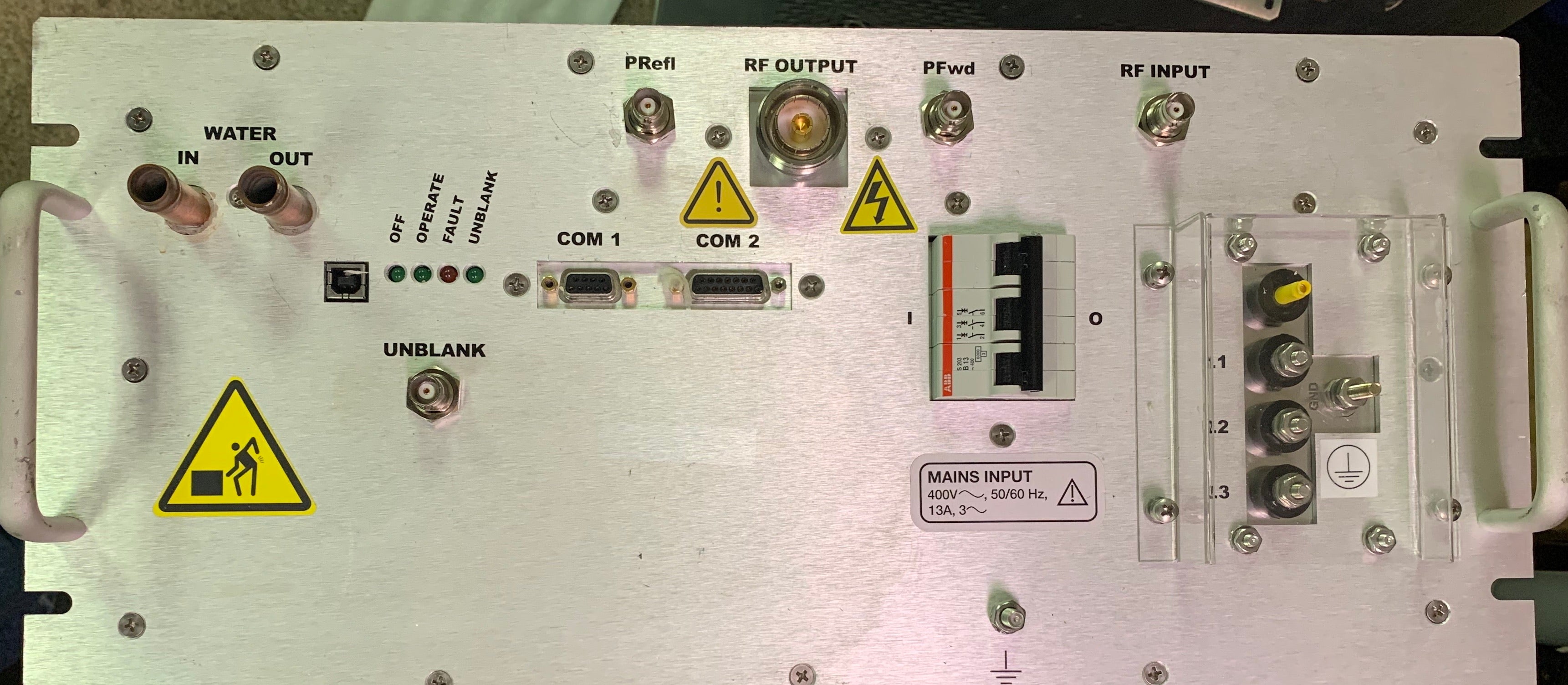 MKS 58-s35-64. Solid-state Water-cooled MRI RF Amplifier  18 kW 1.5T