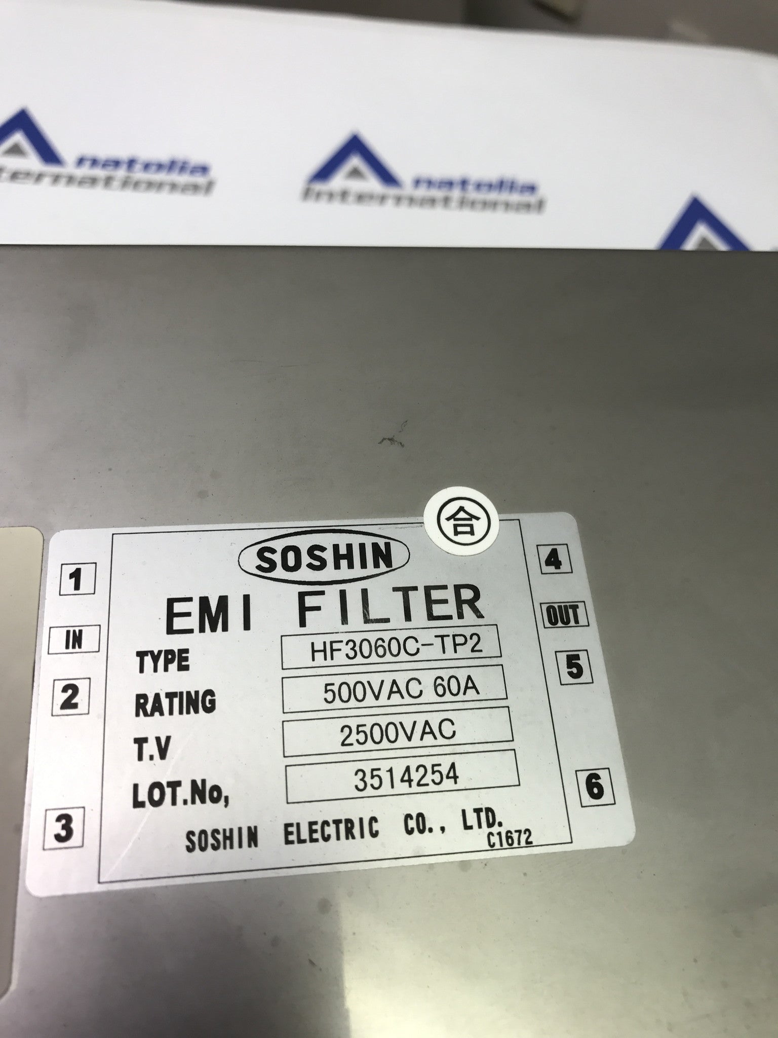 BSX12-1400 EMI Filter HF3060CTP2 for Toshiba Infinix Cath Angio - Anatolia International, Parts